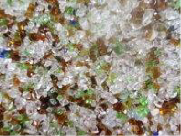 カレットガラスーシリカソイルの原料